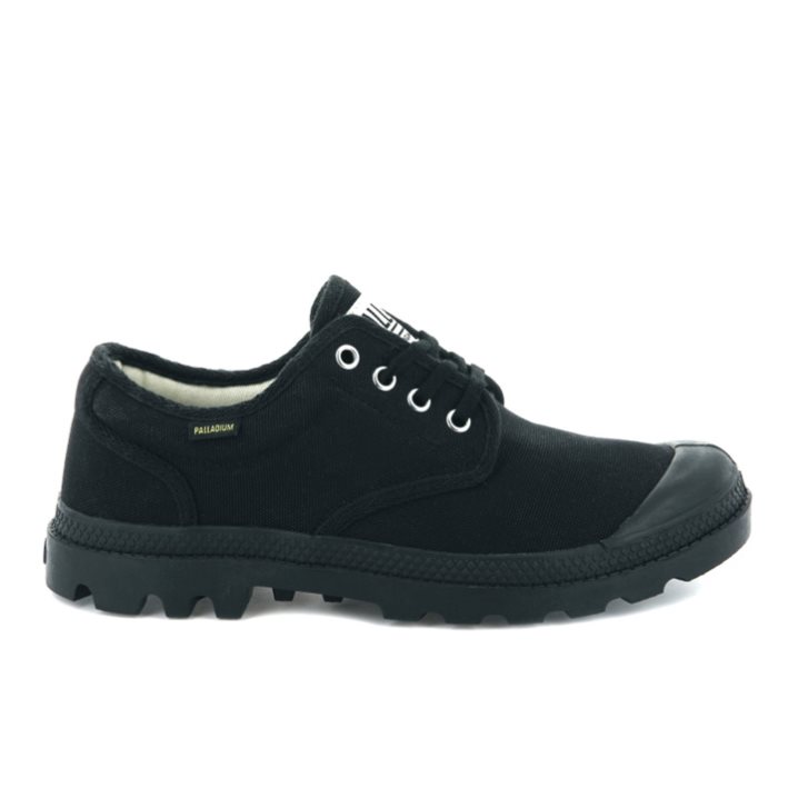 Palladium Pampa OX Originale Oxford Schoenen Dames Zwart | NL 26LQMIB